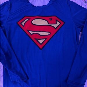 Blue Superman Long Sleeve Shirt